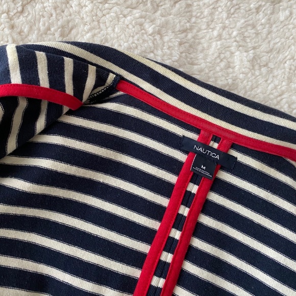 Nautica - Navy/cream striped knit blazer - Picture 9 of 9